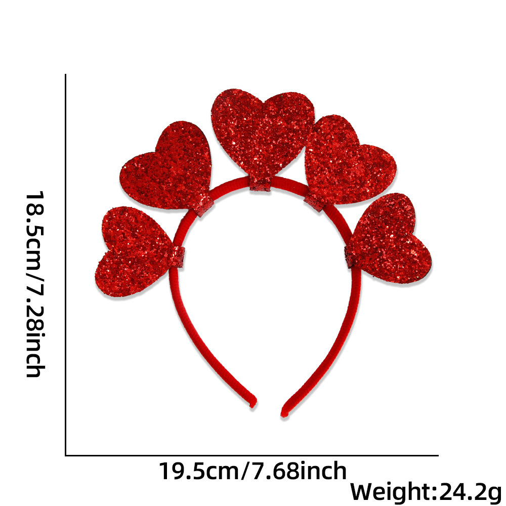 Europa y América nuevo estilo de un solo partido decoración diadema accesorios para el cabello bar decoraciones del Día de San Valentín amor diadema cabeza hebilla props