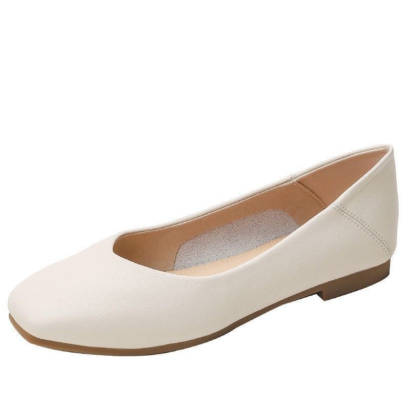 Zapatos planos de punta cuadrada para mujer, zapatos de trabajo para azafatas, cómodos para estar de pie mucho tiempo, zapatos de trabajo para mujer, zapatos de trabajo profesionales.