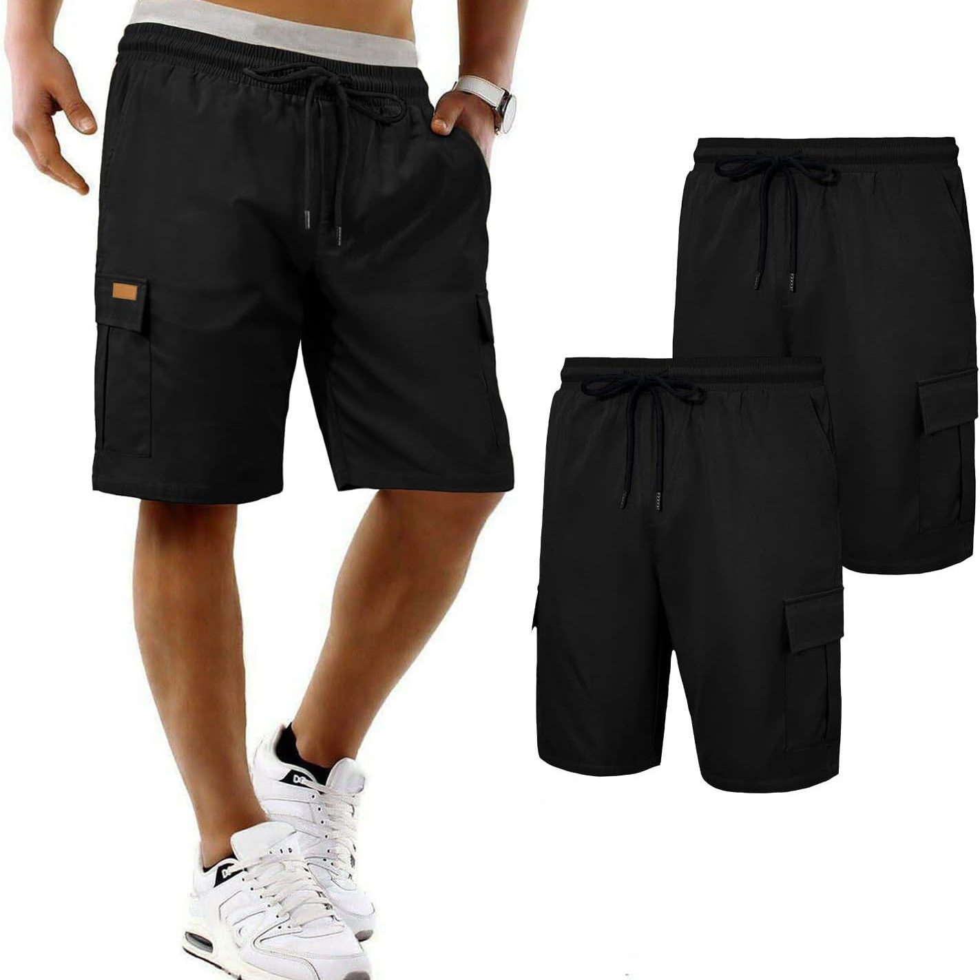 Men's Clothing Summer New Style Men's Breathable Shorts Loose Fit Multi Pocket Quick Drying Cargo Sports Pants_voghion.com