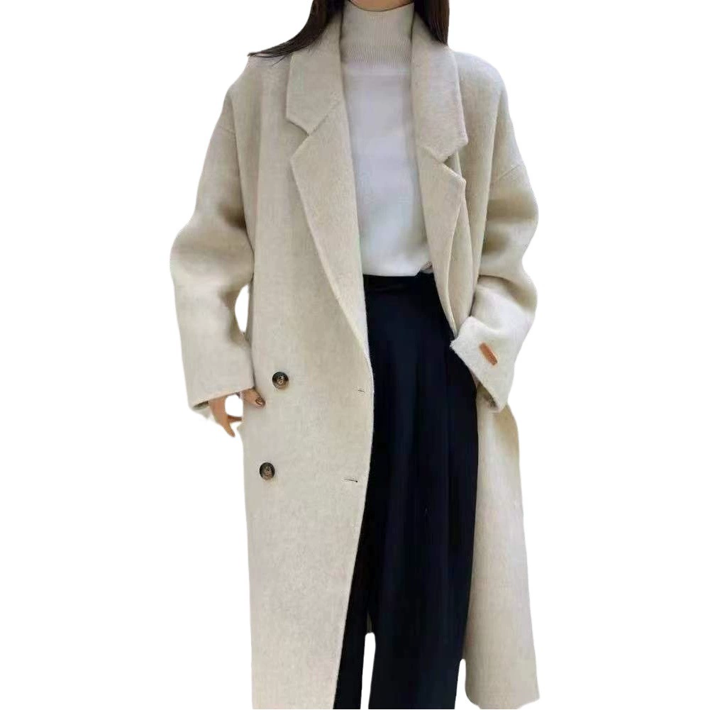 [Высокая версия верблюжьего бархата] Высококачественная корейская версия кокона пригородного шерстяного пальто