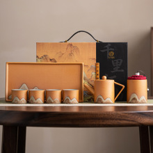 德化陶瓷功夫茶具套装家用提梁壶干泡茶盘茶杯商务伴手礼实用礼品