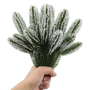 Cross-border artificial artificial pine needle artificial plant fake pine branch Christmas wedding decoration craft flower flower arrangement accessories