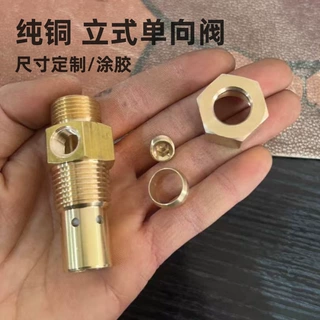 厂家生产空压机铜单向阀立式止回阀1/2*3/4出口外贸跨境各种螺纹
