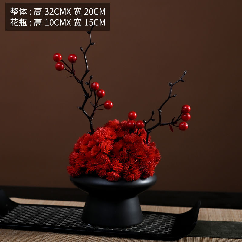 モダンでシンプルな花柄の幾何学的な花器ソフトデコレーションモデルルーム営業部商談テーブルアジサイ組み合わせディスプレイ|undefined