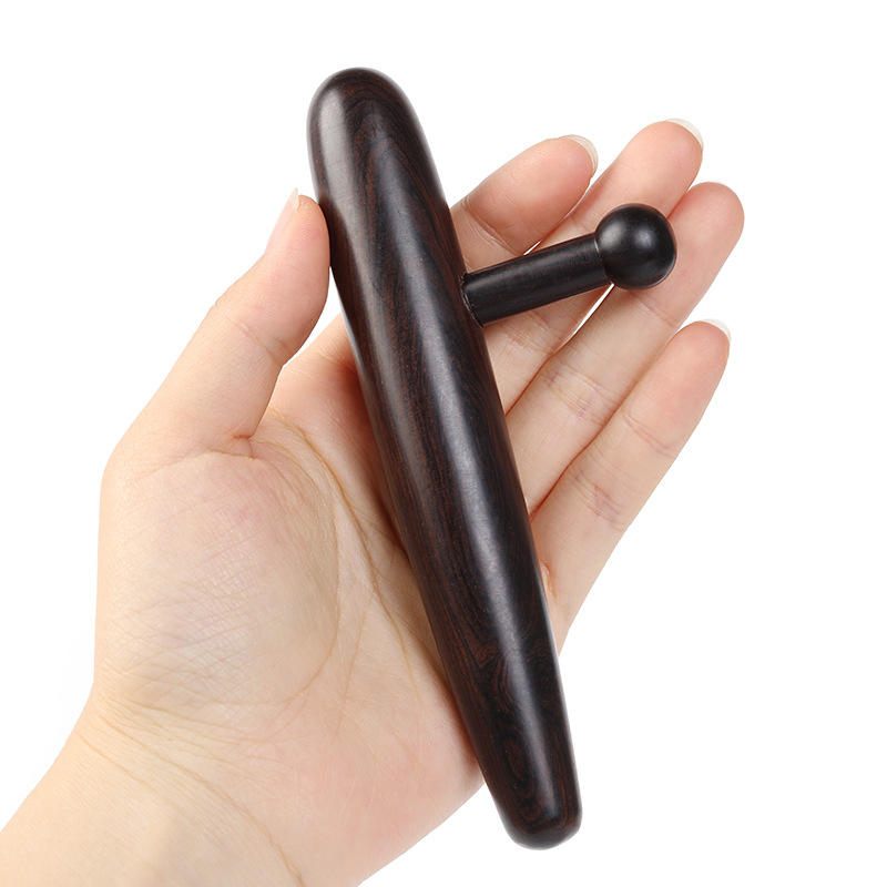 Purple sandalwood meridian massage triangular bird sole massager foot therapy acupoint stick substitute force device acupoint pulling wooden stick