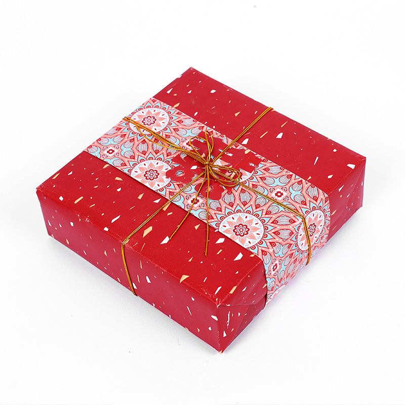 Papel de Regalo Estilo Chino, Rojo Festivo, para Regalos de Boda, Año Nuevo, Festival de Primavera, Manualidades, Estilo de Tendencia Nacional