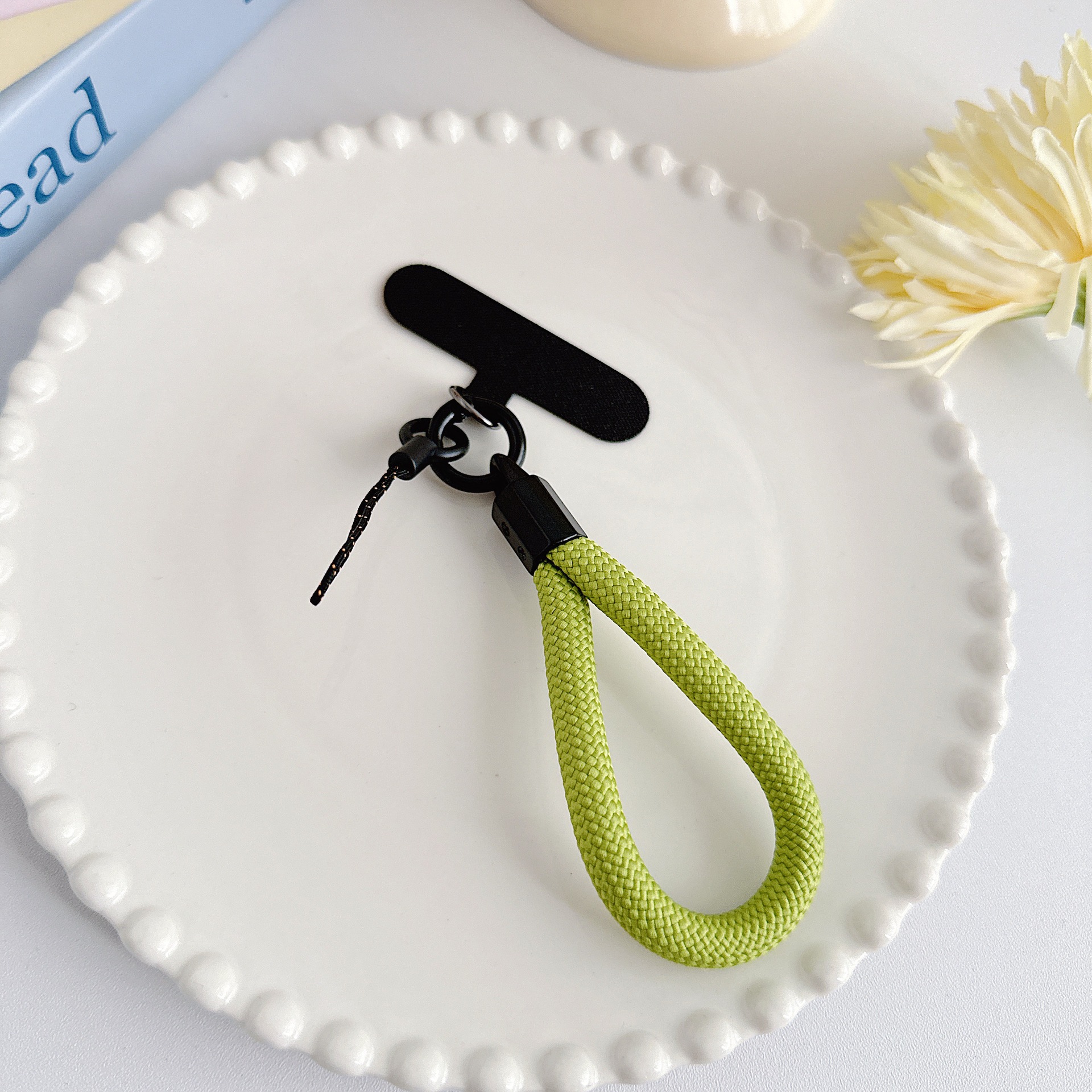 Teléfono móvil de nylon tejido corto con clip multifuncional bolso portátil colgante accesorios colgante universal