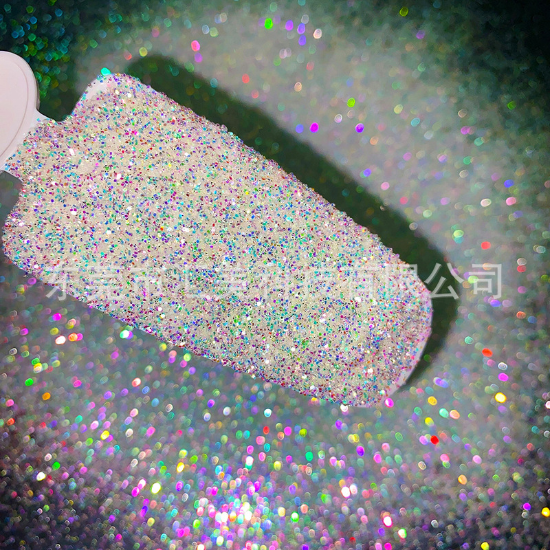 クロスボーダー50グラム細閃海塩晶ドリル美甲粉幻彩砕ドリル水晶滴ゴムDIY流砂流麻閃粉片|undefined