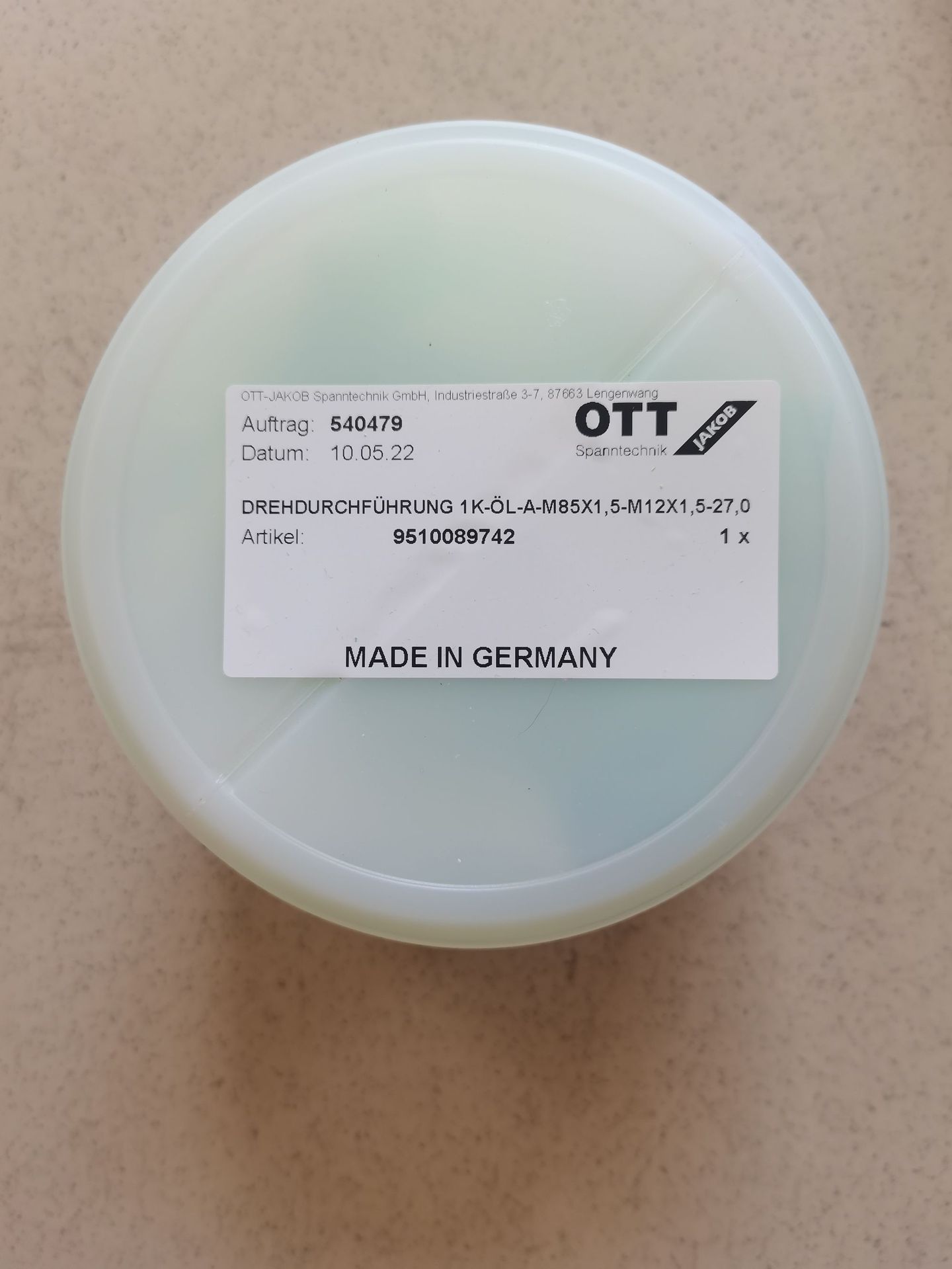 德国OTT-JAKOB旋转接头95.100.897.4.2原装正品