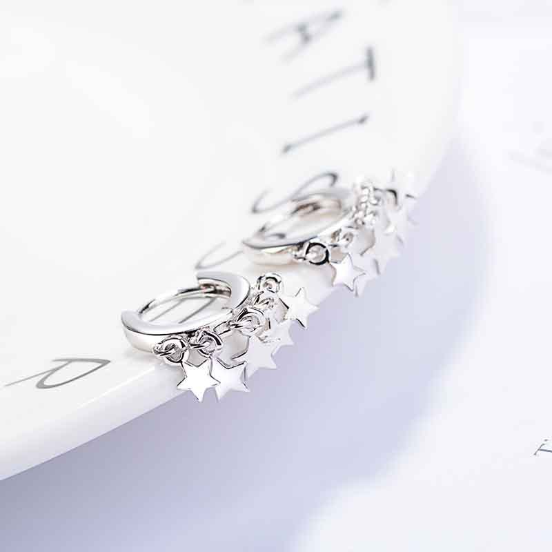Korean Style Personality Star Earrings Simple Earrings Jewelry display picture 3