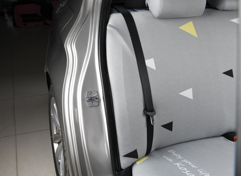 Elastic universal car seat cover, rear split-type waterproof seat cushion cover, backrest cover, headrest cover, simple elastic design