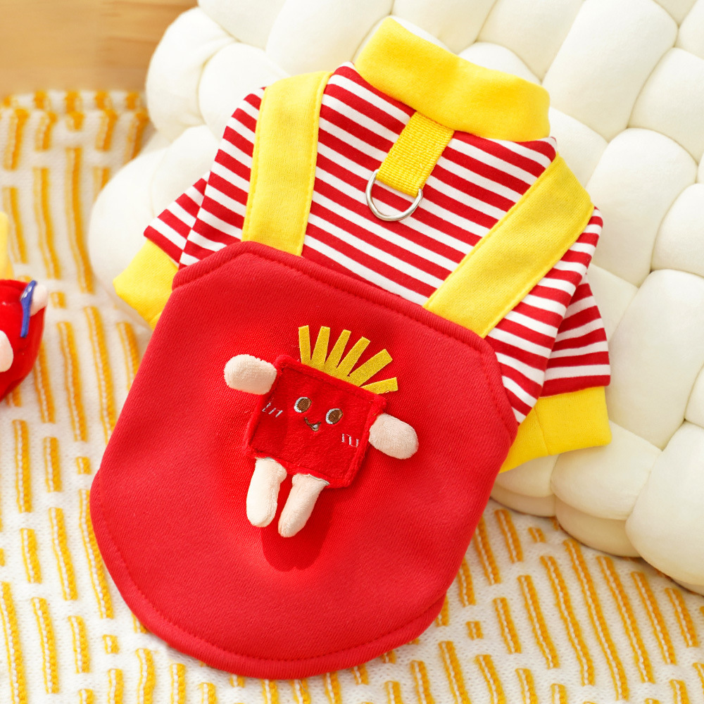 Perro de mascota ropa de perro de cuatro patas gato invierno y otoño suministros de camisa de felino de felino de tamaño medio perro Kofa Dou puede ser traído