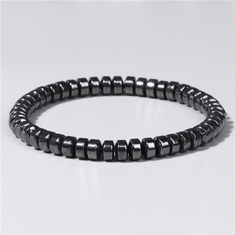 Αναψυχή Ρετρού Γεωμετρικό Μοτίβο Ελαστικό Σχοινί Αιματίτης Χάντια Γιονσεξ Βραχιόλι display picture 4