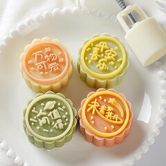 克月饼模具带字文字手压式糕点绿豆糕压花新款diy磨具冰皮