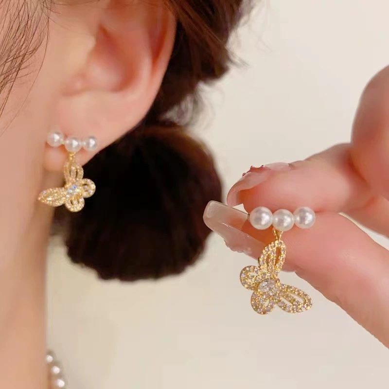 Серебряная игла, золотые универсальные ретро серьги, серебро 925 образец, интернет-знаменитость, стиль легкой роскоши, стиль высокого качества, яркий запоминающийся стиль