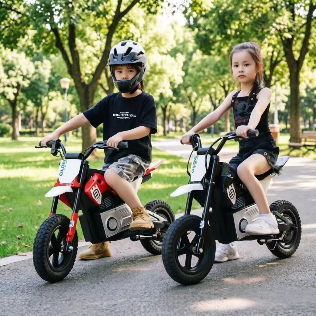 Children's electric motorcycle, can be ridden by boys and girls, children's electric car, music, rechargeable, self-driving battery toy car