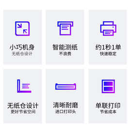汉印N31/N31BT热敏快递单打印机 条码不干胶标签电子面