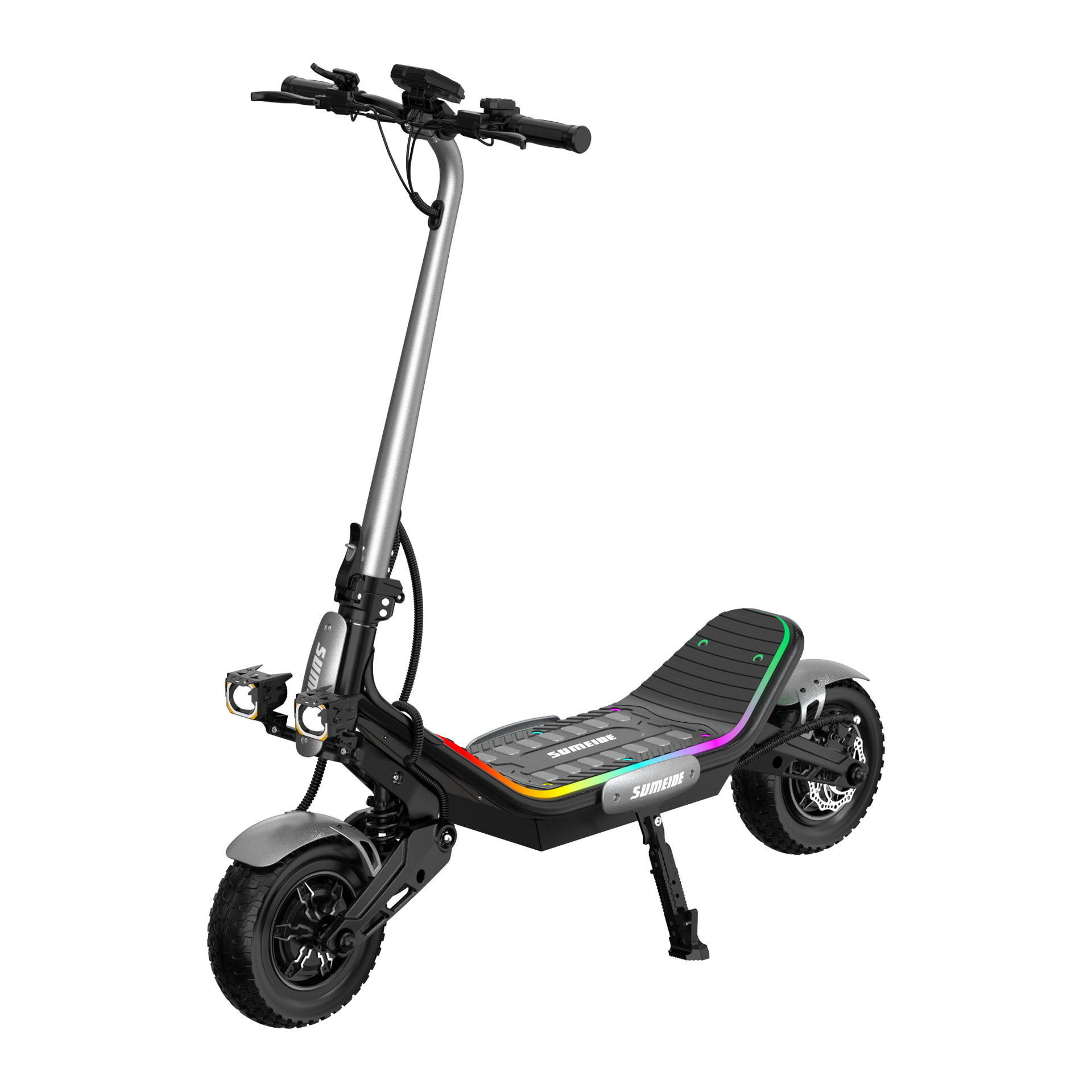 New adult foldable electric scooter with high power, long battery life, portable mini two-wheeled electric vehicle