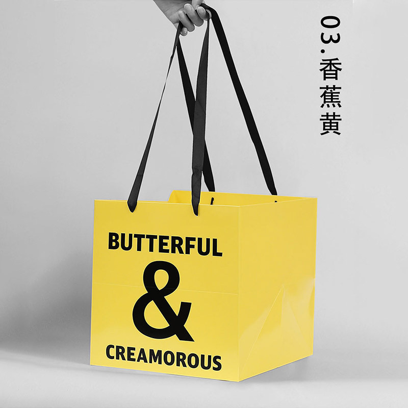 Bolsa de embalaje de flores transparente bolso trapezoidal cuadrado bolso de mango largo ramo de embalaje caja de regalo material de la tienda de flores