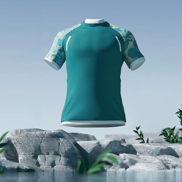 Ying green print top