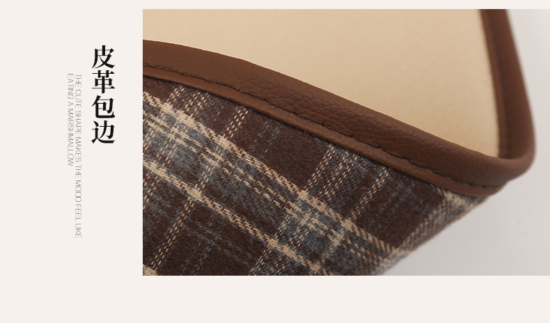 Retro Plaid Simple Breathable Four-Season Car Seat Cushion Suitable for Audi A3 A4L A5L Q3 Q5L Q2