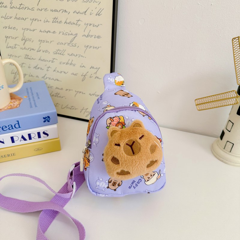 Bolsos japoneses para niños y niñas lindos muñecas de peluche Capibala baby mochila 2025 nuevo bolso para niños