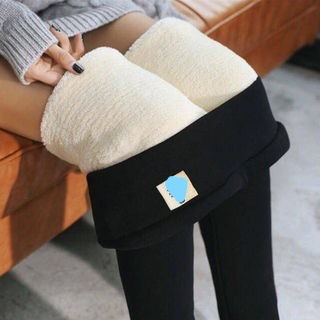 Women's Clothing Lambskin leggings outer wear plus velvet thickened mother warm small feet casual pants large size pencil pants_voghion.com