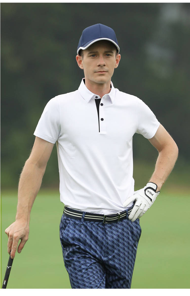 Áo polo golf tay ngắn nam nữ cao cấp tùy chỉnh logo — Yf606-Nam 2 [màu xanh nước biển] vải ngọc trai, Yf602-Nữ 1 [Màu Xanh nước biển] Chất liệu lụa sữa, Yf604-vải hạt nữ 2 [Đỏ], Yf606-Nam 2 [Đỏ] Vải đính cườm chi tiết 18