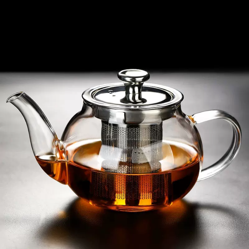 耐热玻璃泡花茶壶家用茶水分离过滤煮电陶炉茶具套装冲茶器茶漏