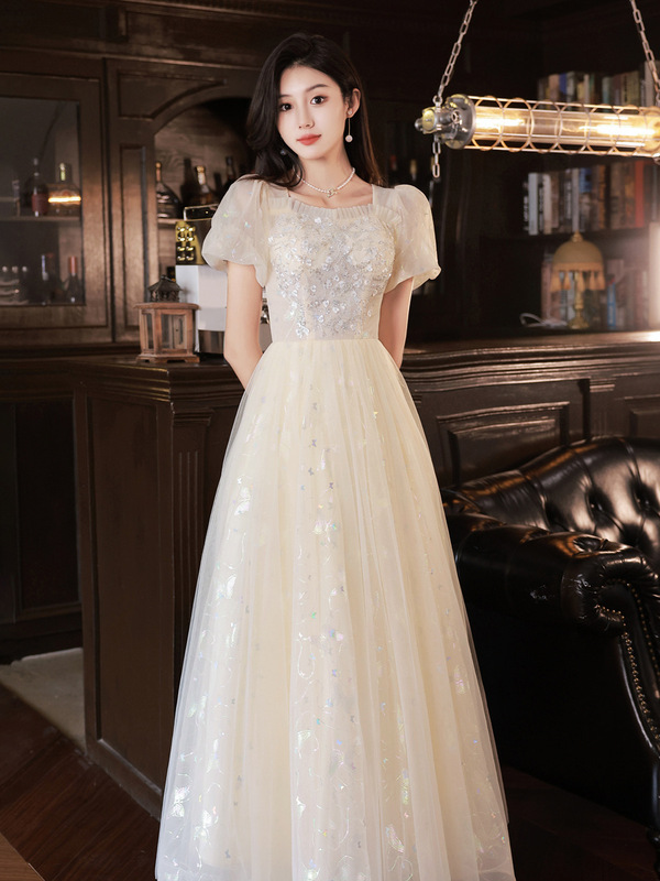 Evening Dress for Women 2026 New Style Vocal Arts Exam Elegant Banquet Coming-Of-Age Ceremony Host Annual Meeting Dress with a Sense of Light Luxury Evening Dress for Women 2026 New Style Vocal Arts Exam Elegant Banquet Coming-Of-Age Ceremony Host Annual Meeting Dress with a Sense of Light Luxury