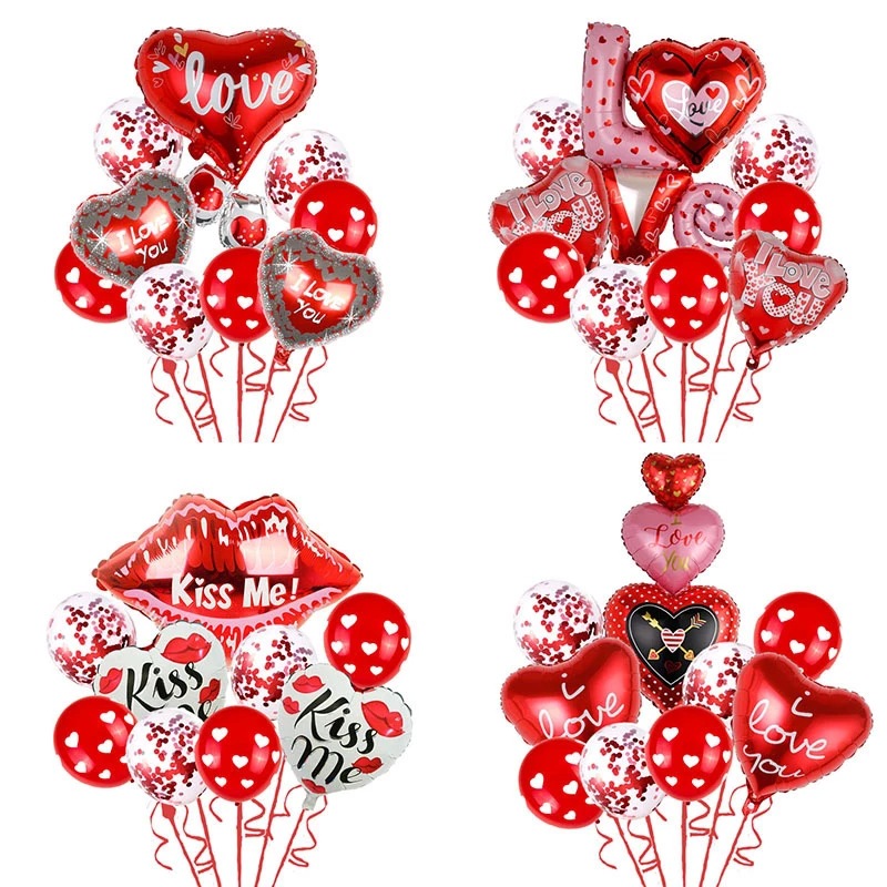 70g Weight Valentine'S Day IG Style Letter Heart Shape Aluminum Film Party Festival Balloons