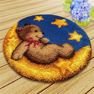 Color Printed Mesh Segment Embroidery Cushion Avtomobil döşəmə paspasları