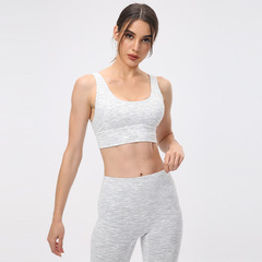 Sports bra women's summer shock-proof push-up fitness top antibacterial deep U beautiful back outer wear yoga bra bra yoga clothing