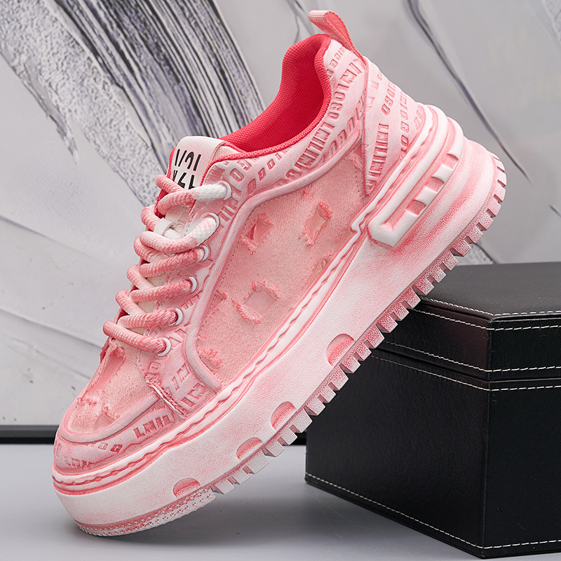 Men's Sneakers Hollow Breathable Dirty Shoes Trendy Fashion Casual Shoes Versatile Sports Shoes Colorful Trendy Shoes Men Men's Sneakers Hollow Breathable Dirty Shoes Trendy Fashion Casual Shoes Versatile Sports Shoes Colorful Trendy Shoes Men