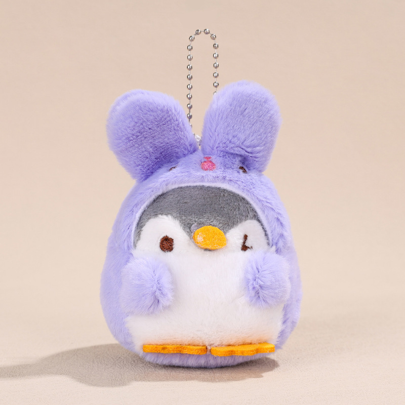 Japanese-style dressed penguin plush adorable little penguin influencer bag hanging ornament backpack toy plush hanging decoration