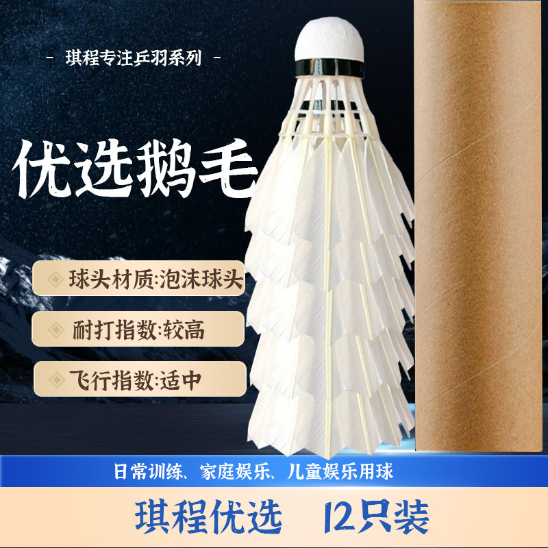 バドミントン ブラック 12 パック、耐久性、耐久性、アマチュア トレーニング ボール、アリーナ ゲーム、AliExpress メーカー|undefined