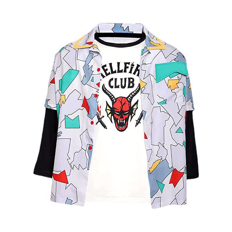 Strange Things 4cos Stranger Things S4 Fire Club T-Shirt Dustin Shirt