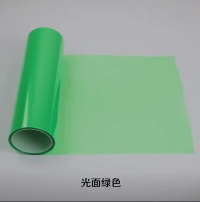 Blackening 30cm Motorcycle Headlight — Car headlight protective film - glossy-green-30cm8m