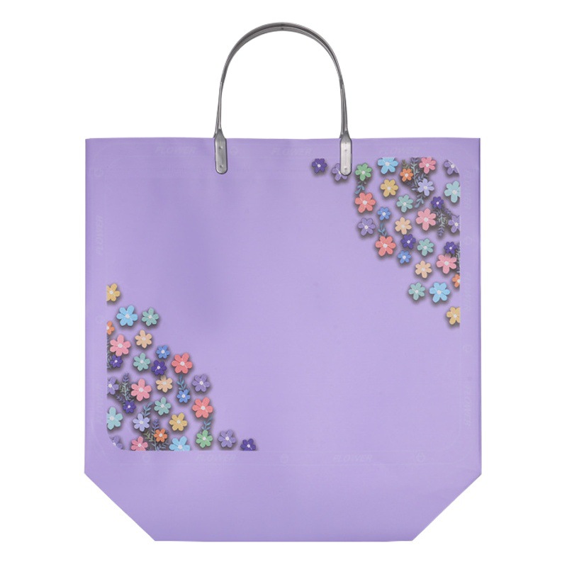 Bolso de PVC al por mayor bolsa de plástico bolsa de tienda de ropa logotipo impreso moda bolsa de regalo transparente image 1