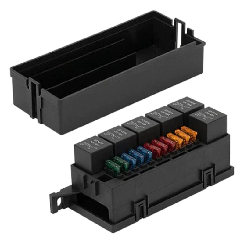 Защитный ящик автомобильного реле 12 В модифицированный автомобиль с 11-сторонней защитной коробкой жгута проводов, автомобильный 6-сторонний блок предохранителей
