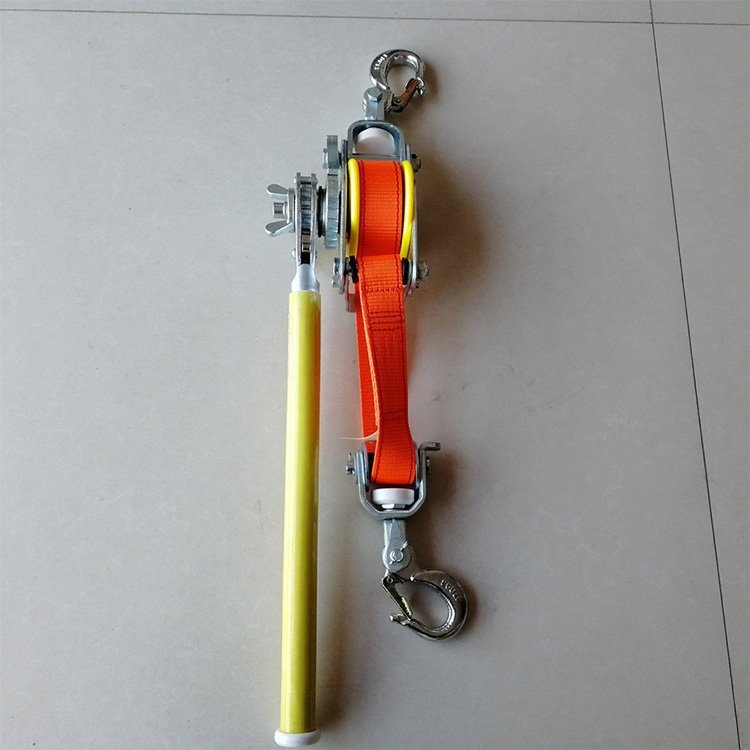 1.5T双钩绝缘紧线器架空线路链条式棘轮拉线器绝缘紧线器