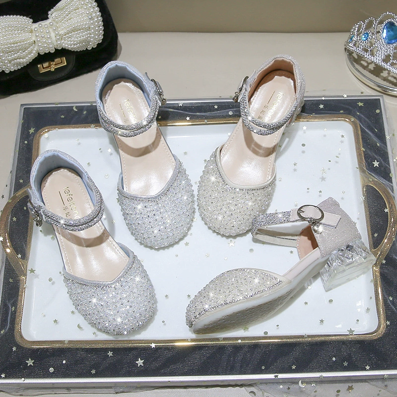 Summer children's fashionable shiny sandals girl's
