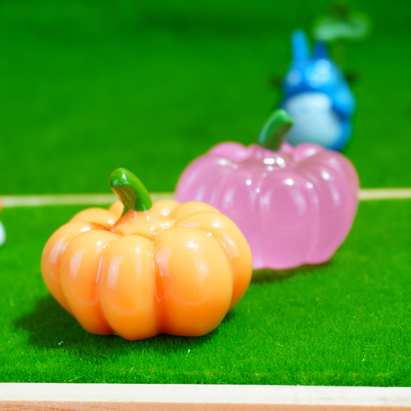 Accesorios para el cabello de joyería de bricolaje Simulación de frutas y verduras Simulación de resina de calabaza Dibujos animados de calabaza Accesorios planos