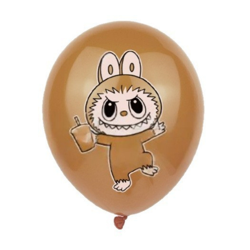 ラブブバルーン labubu クロスボーダー漫画テーマパーティー漫画バルーンセット子供のパーティー誕生日|undefined