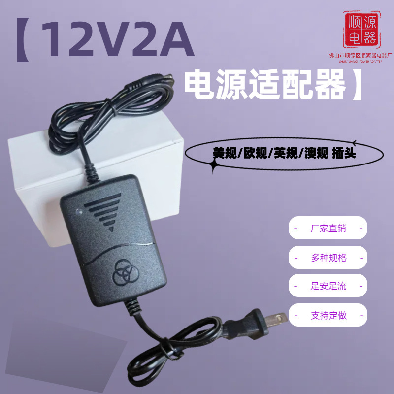 12V2A Monitoring Power Supply Dual-Wire Adapter Camera Indoor Security Dc Desktop 24W Power Supply Appliances