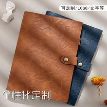 牛皮本子真皮笔记本日式旅行手帐A5活页日记本复古记事本子手账本