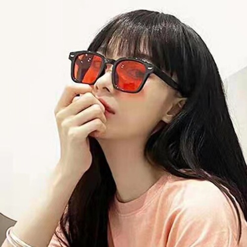 New cross-border retro sunglasses Korean version women's sunglasses fashion personality rice nail square sunglasses internet celebrity same style 