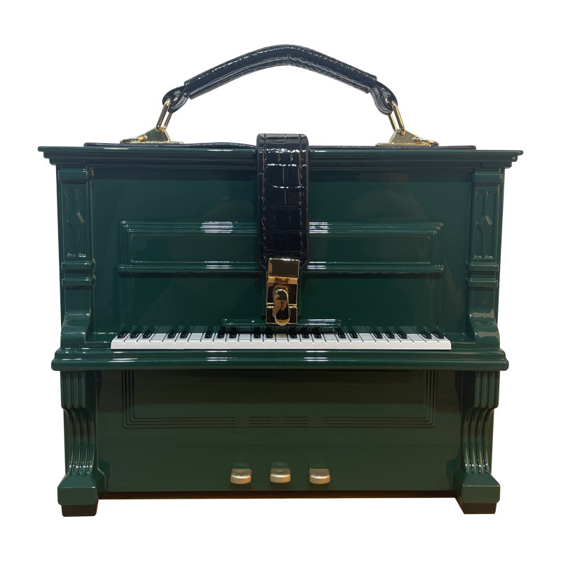 2024 New Cross-Border Women's Piano Bag Acrylic Box Bag Shoulder Crossbody Structured Small Square Bag - Thumbnail 5