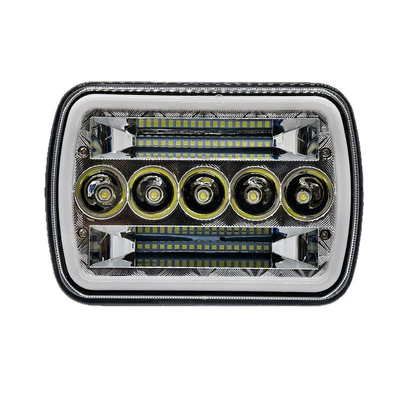 7-Inch 45W Square Headlight Modified: İşçi projektorları