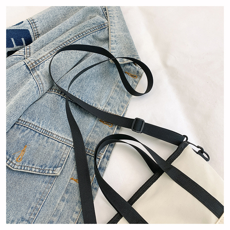 Women's Nylon Color Block Basic Sewing Thread Square Zipper Crossbody Bag display picture 1
